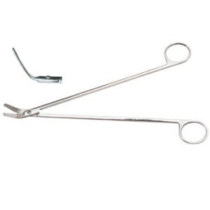 Ножницы сосудистые, вертикально-изогнутые под углом Н-28