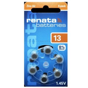 Батарейка для слуховых аппаратов №13 Renata