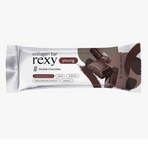 Батончик с коллагеном "Двойной шоколад"  Rexy young