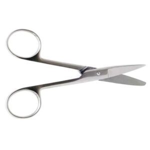 Ножницы хирургические детские с одним острым концом, прямые Н-63