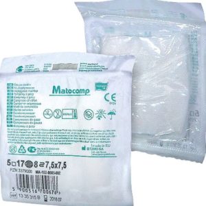 Салфетка марлевая стерильная, 7,5 см*7,5 см