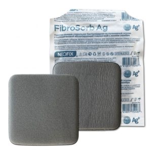 Повязка губчатая абсорбирующая с ионами серебра