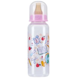Бутылочка с латексной соской "Курносики" 0+, 250 мл