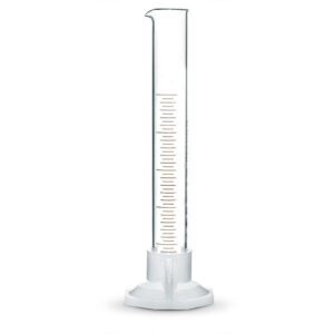 Цилиндр мерный с носиком и пластмассовым основанием 3-25-2 ГОСТ