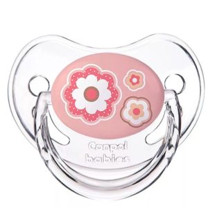 Соска-пустышка силиконовая, круглая 0-6 мес. Newborn Baby Canpol Babies