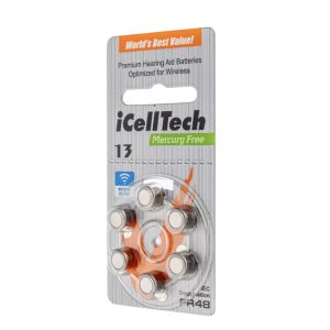 Батарейка для слуховой аппарат №13 GoPower