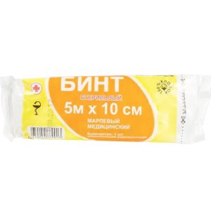 Бинт марлевый медицинский нестерильный 5 м*10 см "ВераМед"