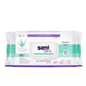 Салфетки влажные для мытья и ухода за телом Seni Care Aloe+