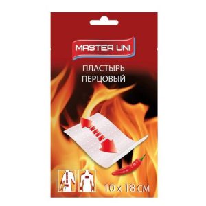 Пластырь перцовый Master Uni, 10*18 см