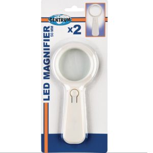 Лупа LED 50 мм с 2-х кратным увеличением, Centrum