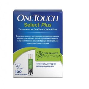 Тест-полоски Ван Тач Селект Плюс, 100 шт