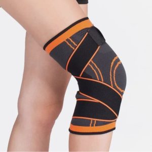 Бандаж на коленный сустав серо-оранжевый Н-100
