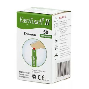Тест-полоски на глюкозу EasyTouch, 50 шт
