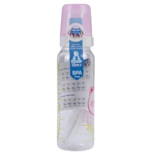 Бутылочка тритановая с силиконовой соской "Котёнок" 12+