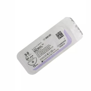 Викрил фиолетовый М2 (3/0) 75 см, игла колющая SH Plus W9120