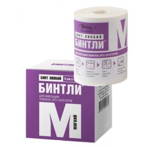 Бинт липкий "Бинтли-М", 5 см* 2м