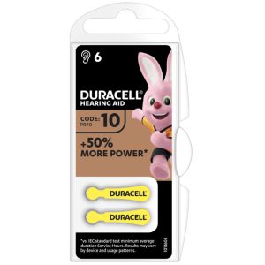 Батарейка для слухового аппарата №10 Duracell