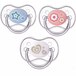 Соска-пустышка силиконовая, круглая 0-6 мес. Newborn Baby Canpol Babies