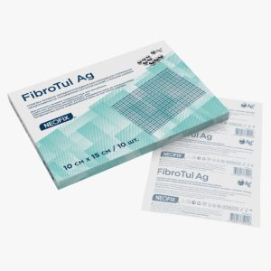 Повязка раневая стерильная бактерицидная на тканной основе с хлоргексидином Fibrohex 15*100 см NEOFIX