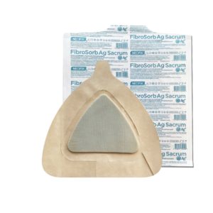 Повязка раневая стерильная на полимерной основе для крестца FibroSorb Ag Sacrum, 23*23 см