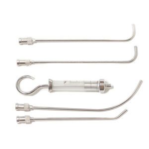 Шприц для внутригортанных вливаний и промываний миндалин Ш-14-5в