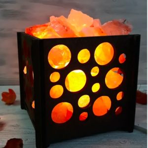 Светильник соляной "Корзина большая - пузыри"