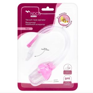 Аспиратор назальный вакуумный с отводной трубочкой NDCG Mother Care Bear
