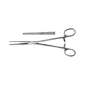 Зажим для остановки крови, одно- и двузубый зубчатый прямой З-31№3