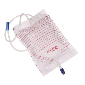 Мочеприемник прикроватный со спускным краном, трубка длиной 90 см, 2000 мл