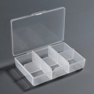 Таблетница-органайзер 6 секций прямоугольная 2760196