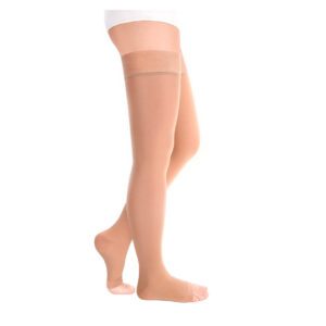 Чулки компрессионные с открытым носком Luomma Idealista ID-310W, 1 класс
