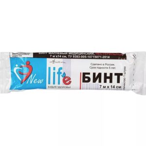 Бинт марлевый медицинский нестерильный 7 м*14 см New Life
