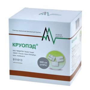 Пластырь эластичный на нетканной основе для фиксации катетеров 6 см*8 см Круопэд