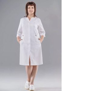 Халат женский Твил вышивка 16-1601 3/4