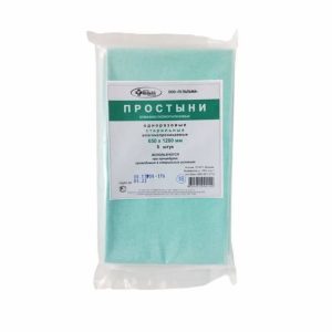 Простыни нестерильные бумажно-полиэтиленовые, 650*1200 мм