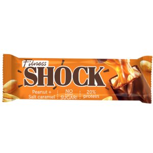 Батончик глазированный "Соленая карамель-арахис FitnesShocK