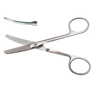 Ножницы хирургические, вертикально-изогнутые Н-58