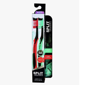 Набор из 2-х зубных щеток для взрослых "Split Black" арт. 912405