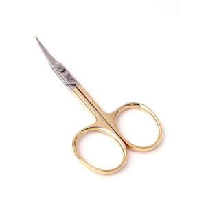 Ножницы для кожи, полузолотое покрытие, длина лезвия НСС 4 HG