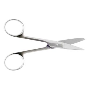 Ножницы хирургические детские с одним острым концом прямые Н-63т