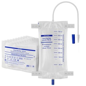 Мочеприемник ножной с крестовидным спускным краном, 750 мл