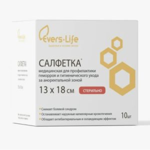 Салфетка для профилактики геморроя, 13*18 см Evers Life