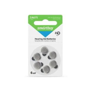 Батарейка для слуховых аппаратов №675 Smartbuy