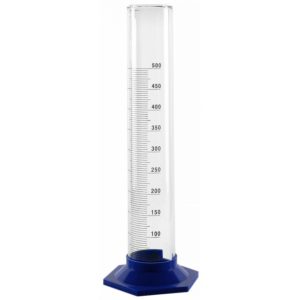 Цилиндр мерный с носиком и пластмассовым основанием 3-500-2