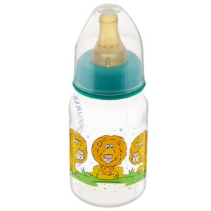 Бутылочка с латексной соской 125 мл 0+ "Курносики" арт.11144