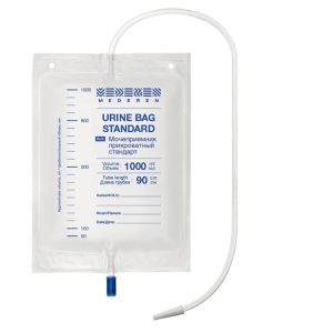 Мочеприёмник прикроватный 1000 мл, трубка 90 см 1604-М101-01
