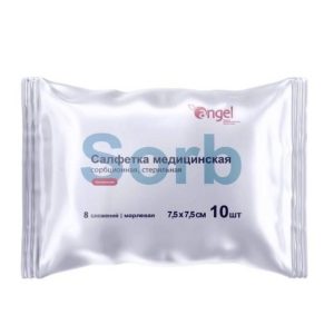 Салфетки медицинские сорбционные стерильные, 7,5*7,5 см Angel