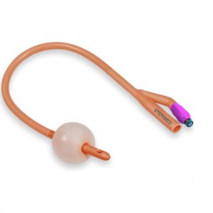 Катетер Фолея 2-х ходовой латексный с силиконовым покрытием Sterimed SMD 500 FR-18