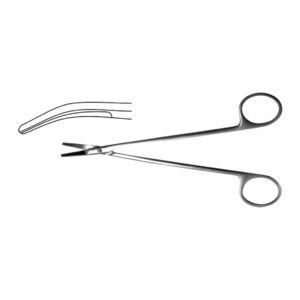 Ножницы сосудистые, вертикально-изогнутые под углом Н-38