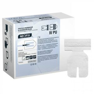 Пластырь медицинский на нетканной основе для фиксации катетеров IV PAD 8*6 см